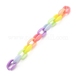 Chaînes de câble acryliques faites à la main de gelée d'imitation&nbsp;AJEW-JB00773