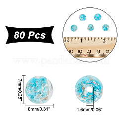 Светящиеся бусины лэмпворк из золота и песка ручной работы LAMP-NB0001-79A