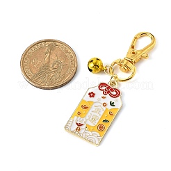 Прямоугольный амулет сплав эмаль подвеска украшения&nbsp;HJEW-JM02991