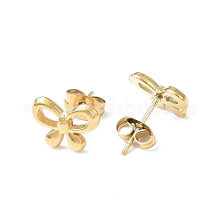 Placcatura ionica (ip) 304 orecchini a bottone in acciaio inossidabile per donna&nbsp;EJEW-I285-25G