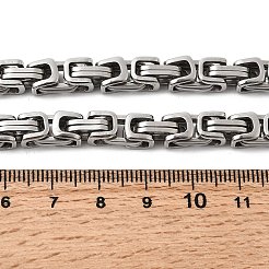 Не тускнеющие ожерелья из византийской цепи из нержавеющей стали 201&nbsp;NJEW-V0299-07