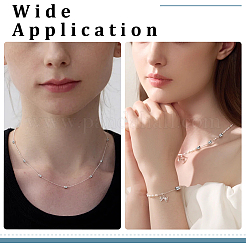 60 шт. бусины из нержавеющей стали марки 304&nbsp;STAS-ME0002-46