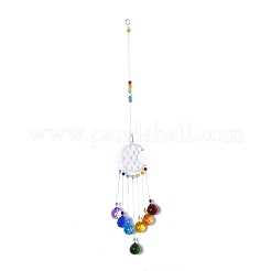 Кристаллы люстра ловцы солнца призмы чакра висит кулон AJEW-Q142-02