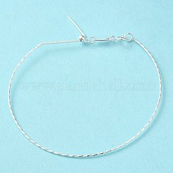 925 bracelets torsadés en argent massif&nbsp;BJEW-G680-01S