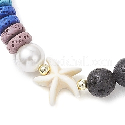 Браслеты из натуральной лавы&nbsp;BJEW-JB12154