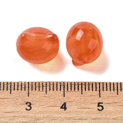 Двухцветные прозрачные акриловые бусины&nbsp;TACR-P008-01B-08