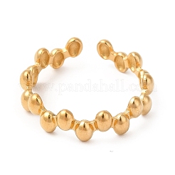 Кольцо-манжета с овальным покрытием из нержавеющей стали 304 с ионным покрытием (IP) для женщин RJEW-E063-15G-02