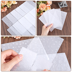 4 пакет 4 стиля прямоугольная полупрозрачная калька бумажные блокноты для скрапбукинга DIY-CP0010-98