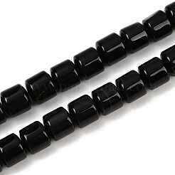 Бусины из натурального черного агата (окрашенные и нагретые) G-G275-D15-10x10mm