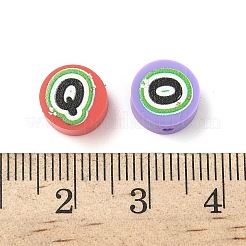 Печатные бусины из полимерной глины ручной работы CLAY-I016-07