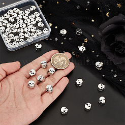 60 шт. европейские бусины из сплава в тибетском стиле FIND-GO0002-01