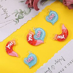 10 set pendenti in resina opaca di colore sfumato&nbsp;RESI-SZ0001-91A