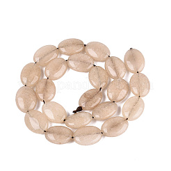 Teñidos naturales blancas abalorios de jade hebras&nbsp;G-N370-01A-14