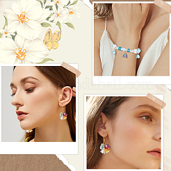 216 шт. 9-цветные акриловые колпачки для бусин с УФ-покрытием&nbsp;MACR-SC0001-38