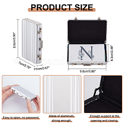 Коробка для визитных карточек из алюминиевого сплава AJEW-WH0314-32A