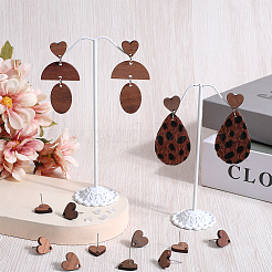 50 шт. деревянная фурнитура для сережек-гвоздиков&nbsp;FIND-SP0001-19C