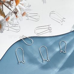 8 шт. 2 стиля 925 серьги-кольца из стерлингового серебра STER-ME0001-20