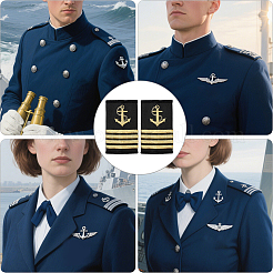 Полиэстеровые погоны для общественной безопасности&nbsp;DIY-WH20081-035A