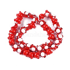 Бусы лэмпворк ручной работы LAMP-P066-07A