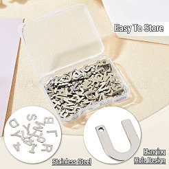 144 шт. 36 шт. подвески из нержавеющей стали с цифрой 0~9 и буквой a~z&nbsp;STAS-TA0003-12