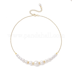 Наборы браслетов и ожерелий из круглых бусин из ракушек для женщин SJEW-JS01321