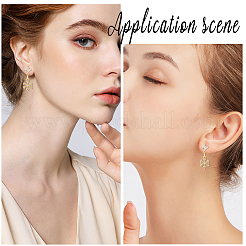 10 шт. Покрытие стойки латунь микропаве прозрачные подвески из кубического циркония&nbsp;KK-BBC0021-55