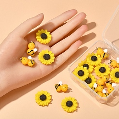 Подвески из непрозрачной смолы в стиле 20 шт. RESI-YW0001-23