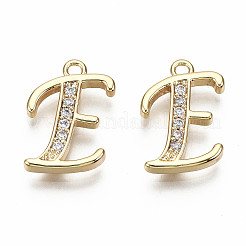 Pendenti in zirconi cubici trasparenti in micro pavè di ottone&nbsp;LS-KK-S360-053E-NF