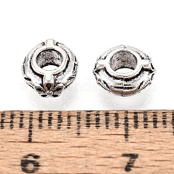 Сплавочные овальные бусины тибетского стиля &nbsp;TIBEB-T005-06AS