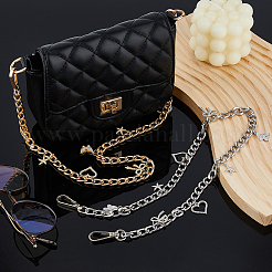 2 шт. сплав витой цепи ремень для сумки AJEW-FH00022