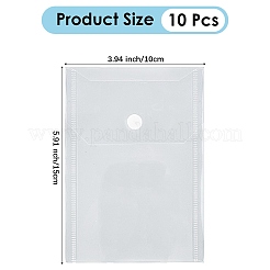 Прозрачные пластиковые конверты папки&nbsp;AJEW-DJ0004-59C