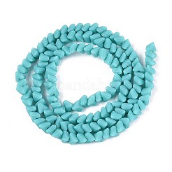 Нити из матовых непрозрачных стеклянных бусин GLAA-N017-4mm-19