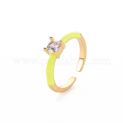 Манжеты из латуни с эмалью&nbsp;RJEW-T016-26J-NF