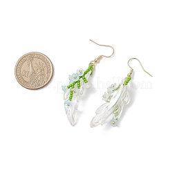 Серьги-подвески из стеклянных бусин ручной работы&nbsp;EJEW-MZ00546-05