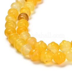 Нити бусин из натурального желтого агата (окрашенного и нагретого) G-G203-02A