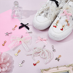 30 шт. 15 стиля подвески для обуви из сплава HJEW-HY00121