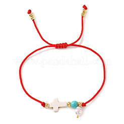 Регулируемые браслеты со стеклянными подвесками&nbsp;DL3128