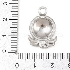 オーシャンシリーズ 304 ステンレススチールペンダント  ステンレス鋼色  タコのチャーム  24.5x17x3.5mm  穴：3mm&nbsp;STAS-L313-04C-P
