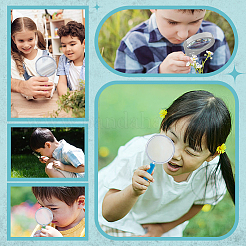 72шт 6-х цветная пластиковая ручная лупа для детей&nbsp;DIY-GO0002-78