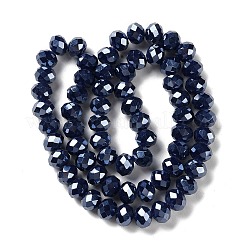 Гальванические непрозрачные стеклянные бусины&nbsp;GLAA-D022-03