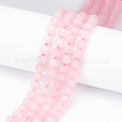 4 нитка натуральный розовый кварц бусины нити G-GO0001-03