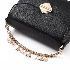 Удлинители ремешка для кошелька со звеном из сплава эмали в виде цветка пиона AJEW-BA00097