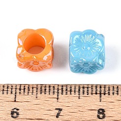 Перламутровое УФ-покрытие непрозрачные акриловые европейские бусины&nbsp;SACR-T017-65M