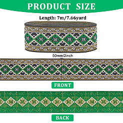 Вышивка полиэфирными лентами в этническом стиле&nbsp;OCOR-WH0060-56A