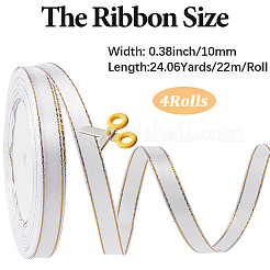 Ruban en polyester bordé d'or pour emballage cadeau&nbsp;OCOR-CY0004-78