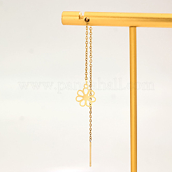 Минималистская цветочная резьба для ушей из нержавеющей стали NX3365