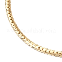Collier à maillons cubains en acier inoxydable 304 pour hommes et femmes&nbsp;NJEW-E093-03G-02