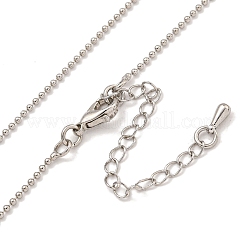 Messing-Kugelkettenhalsketten für Damen&nbsp;NJEW-G084-13P