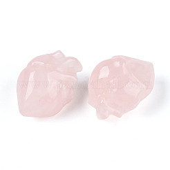 Бусины из натурального розового кварца в форме сердца G-T144-04A