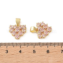 Breloques en laiton avec zircone cubique de micro pave&nbsp;CU-CBA03AF-18A-01